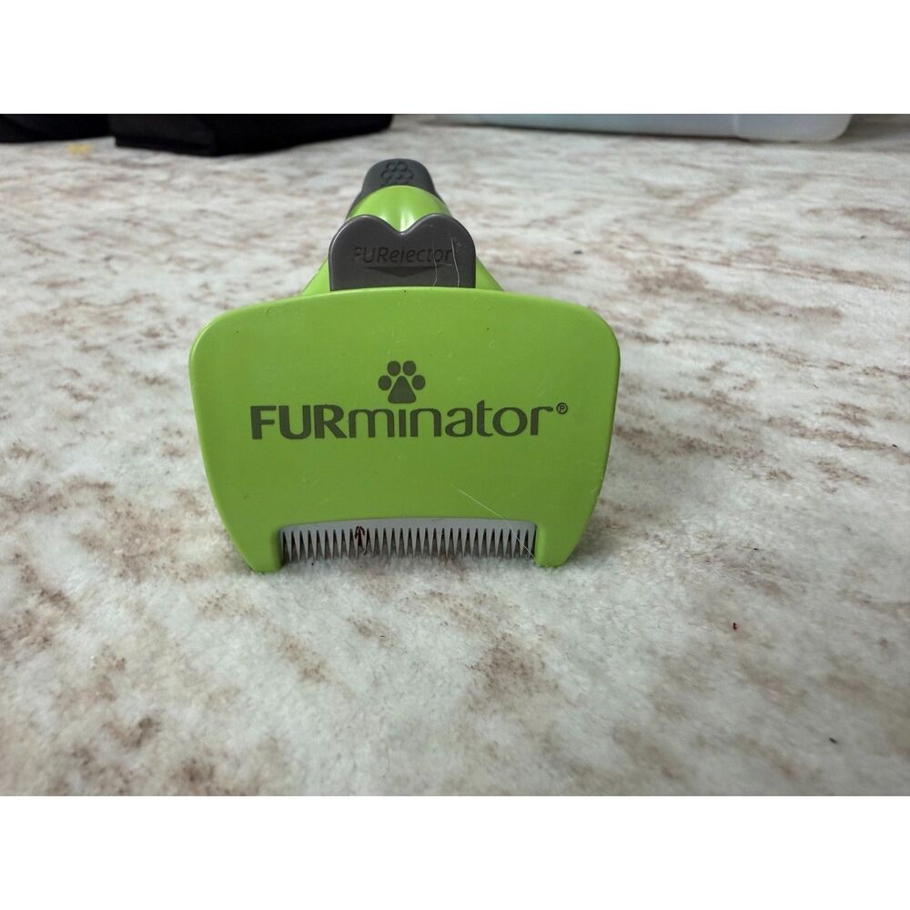 FURminator deShedding Tool Small Dog Short Hair Green Undercoat Brush